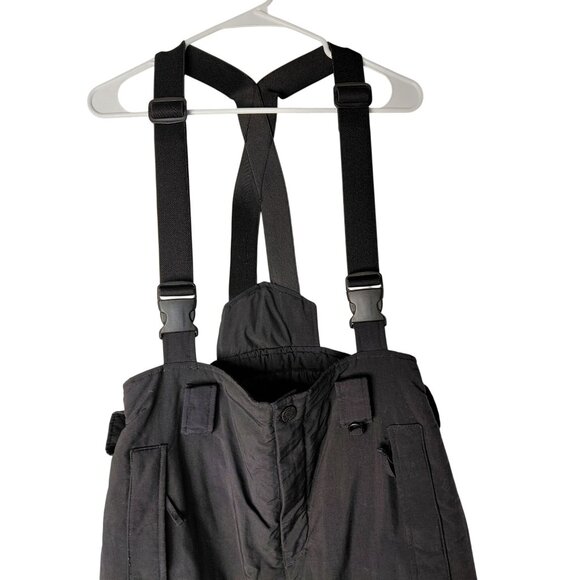 Cabelas Mens Insulated Snow Bib Pants With Adjustable Straps Size S Black - Picture 4 of 16
